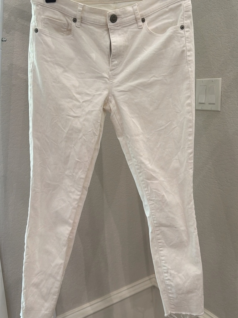 LOFT White Skinny Jeans